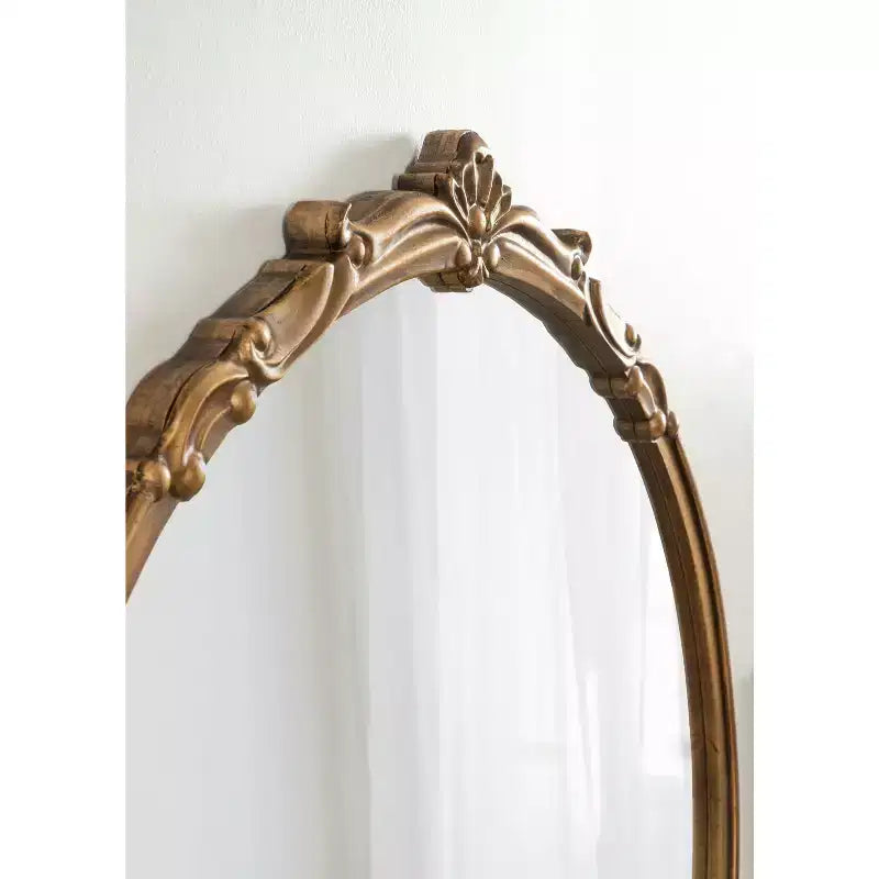 Specchio da parete con cornice Marchon oro 30" x 30" - Kate & Laurel All Things Decor: rotondo moderno decorativo, nessun assemblaggio richiesto