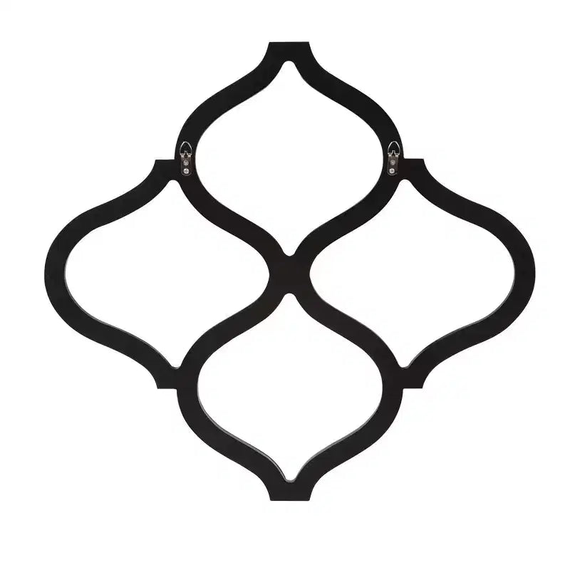 Howard Elliott Specchio da parete decorativo smussato a reticolo, argento: geometrico, interconnesso, nessun assemblaggio richiesto, cornice in legno, montaggio a parete