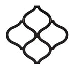Howard Elliott Specchio da parete decorativo smussato a reticolo, argento: geometrico, interconnesso, nessun assemblaggio richiesto, cornice in legno, montaggio a parete