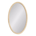 Kate & Laurel All Things Decor Specchio Ovale Hogan con Cornice Naturale 24"x36"