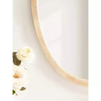 Kate & Laurel All Things Decor Specchio Ovale Hogan con Cornice Naturale 24"x36"