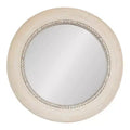 Kate & Laurel All Things Decor 26"x26" Jonesport Round Wall Mirror Natural