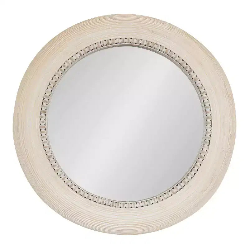 Kate & Laurel All Things Decor Specchio da parete rotondo Jonesport 26"x26" Naturale