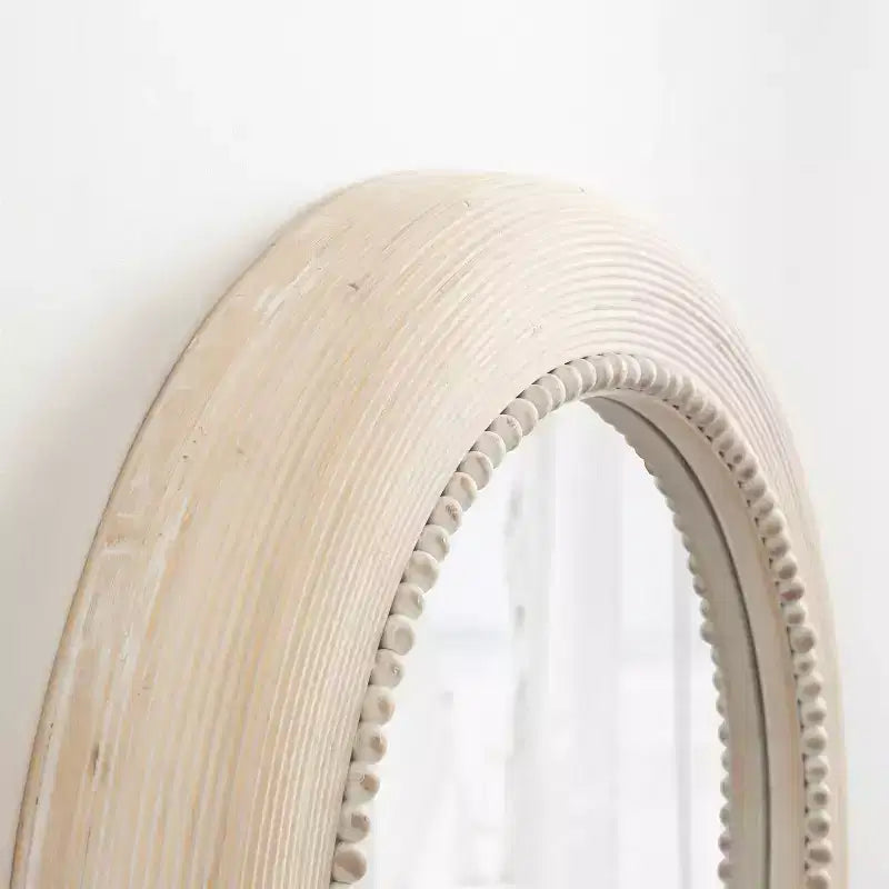Kate & Laurel All Things Decor Specchio da parete rotondo Jonesport 26"x26" Naturale
