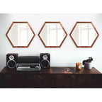 Specchio da Parete con Cornice Howard Elliott Felix Rame: Forma Ottagonale Moderna, Nessun Assemblaggio, Montaggio a Parete