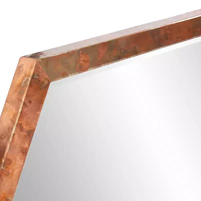 Specchio da Parete con Cornice Howard Elliott Felix Rame: Forma Ottagonale Moderna, Nessun Assemblaggio, Montaggio a Parete