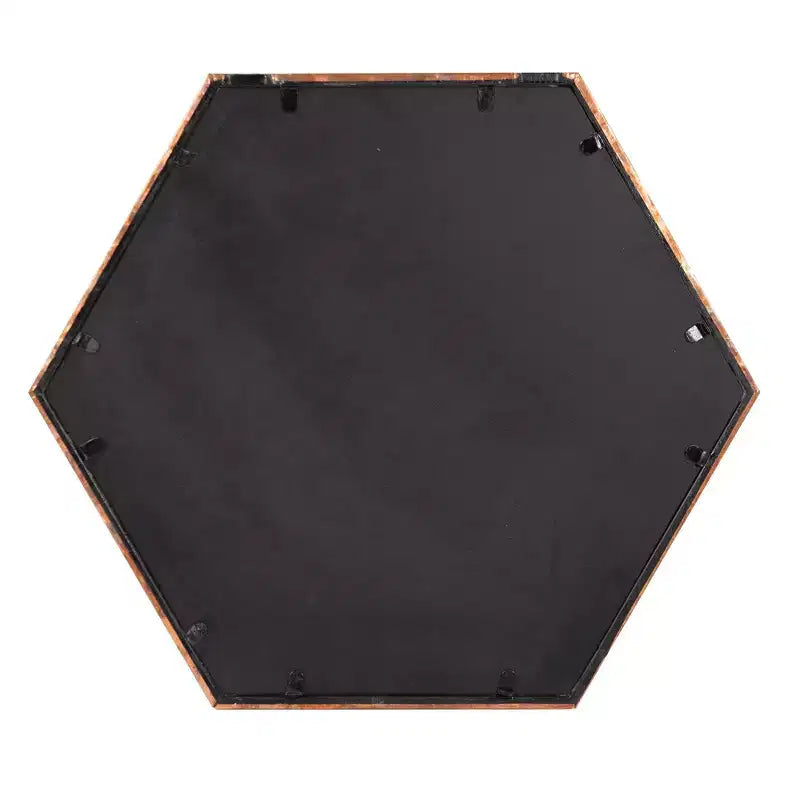 Specchio da Parete con Cornice Howard Elliott Felix Rame: Forma Ottagonale Moderna, Nessun Assemblaggio, Montaggio a Parete