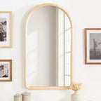 Kate &amp; Laurel All Things Decor Specchio da parete ad arco Talma 20"X36" Naturale