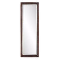 Howard Elliott 12"x36" Rectangular Full Length Dressing Mirror with Hand Crafted Metal Frame Bronze: Elegant Modern Decor