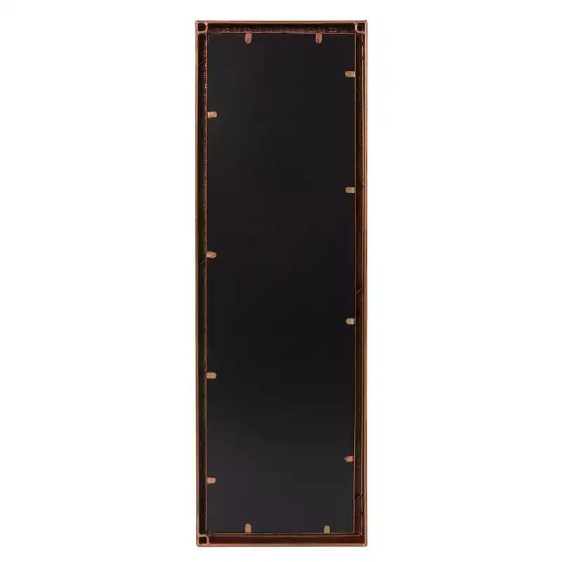 Howard Elliott Specchio rettangolare a figura intera 12"x36" con cornice in metallo lavorata a mano, bronzo: elegante arredamento moderno