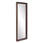 Howard Elliott Specchio rettangolare a figura intera 12"x36" con cornice in metallo lavorata a mano, bronzo: elegante arredamento moderno