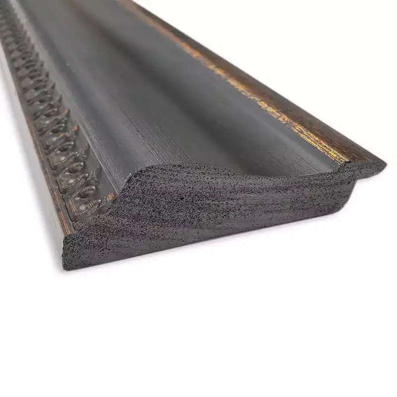 Specchio Thomas intero con cornice bronzo, da appendere alla porta - Amanti Art: Cornice in polistirene, montaggio a parete o su porta