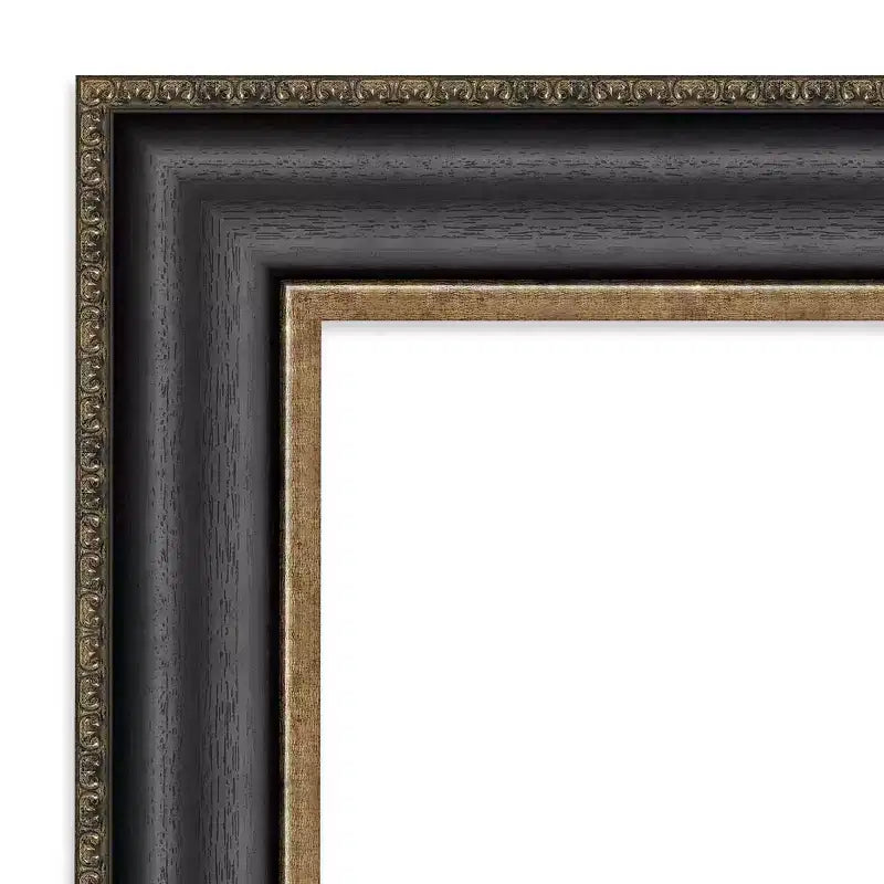 Specchio Thomas intero con cornice bronzo, da appendere alla porta - Amanti Art: Cornice in polistirene, montaggio a parete o su porta