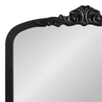 Specchio ad arco Barberry di Kate & Laurel All Things Decor, 71x89 cm, in MDF nero