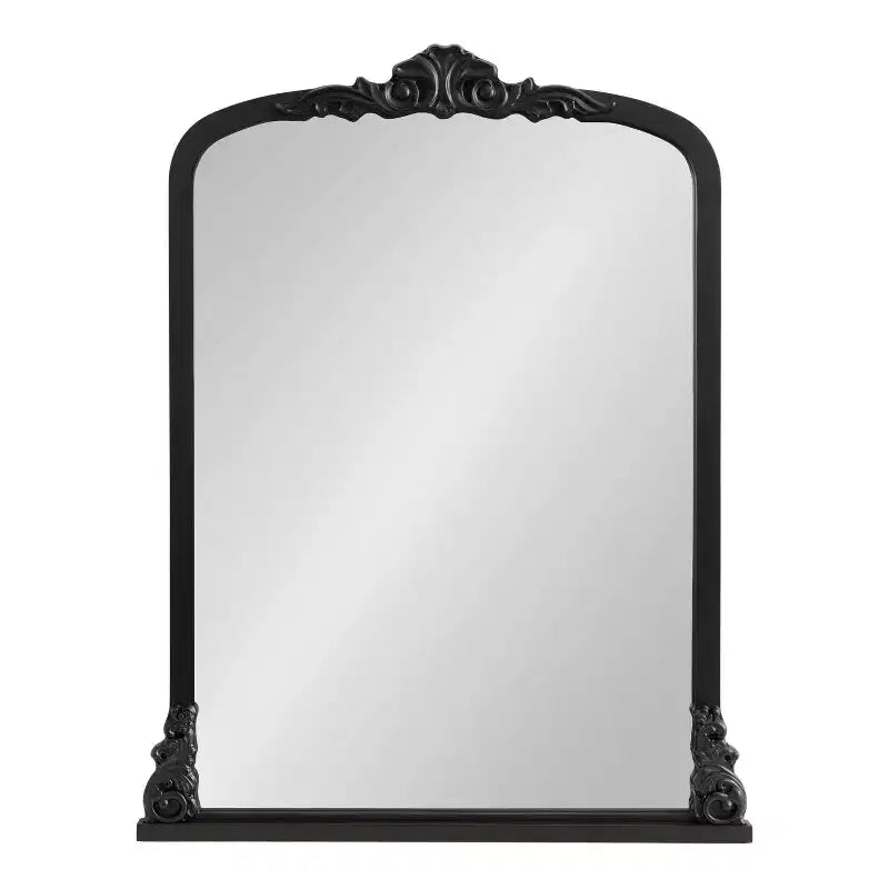 Specchio ad arco Barberry di Kate & Laurel All Things Decor, 71x89 cm, in MDF nero