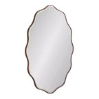 Kate & Laurel All Things Decor 24"X34" Viona Oval Scalloped Mirror Bronze
