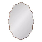 Kate & Laurel All Things Decor 24"X34" Viona Specchio Ovale Festonato Bronzo