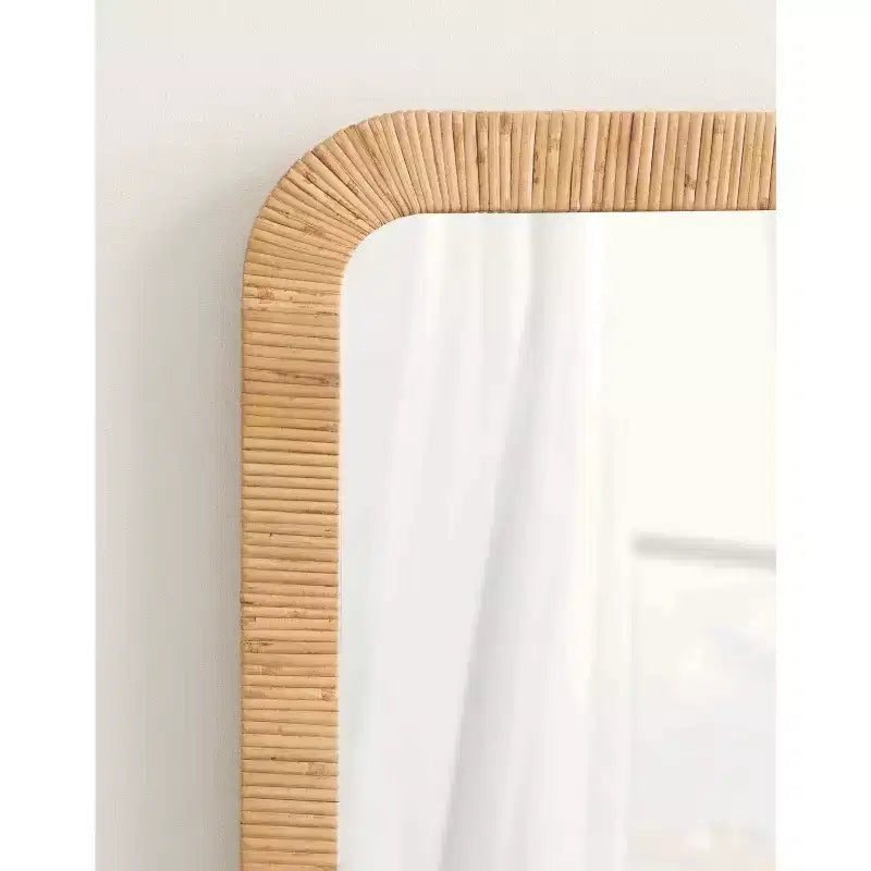 Specchio da parete rettangolare incorniciato Rahfy Kate & Laurel All Things Decor, 45,7x121,9 cm, colore naturale