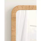 Specchio da parete rettangolare incorniciato Rahfy Kate & Laurel All Things Decor, 45,7x121,9 cm, colore naturale