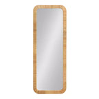Specchio da parete rettangolare incorniciato Rahfy Kate & Laurel All Things Decor, 45,7x121,9 cm, colore naturale