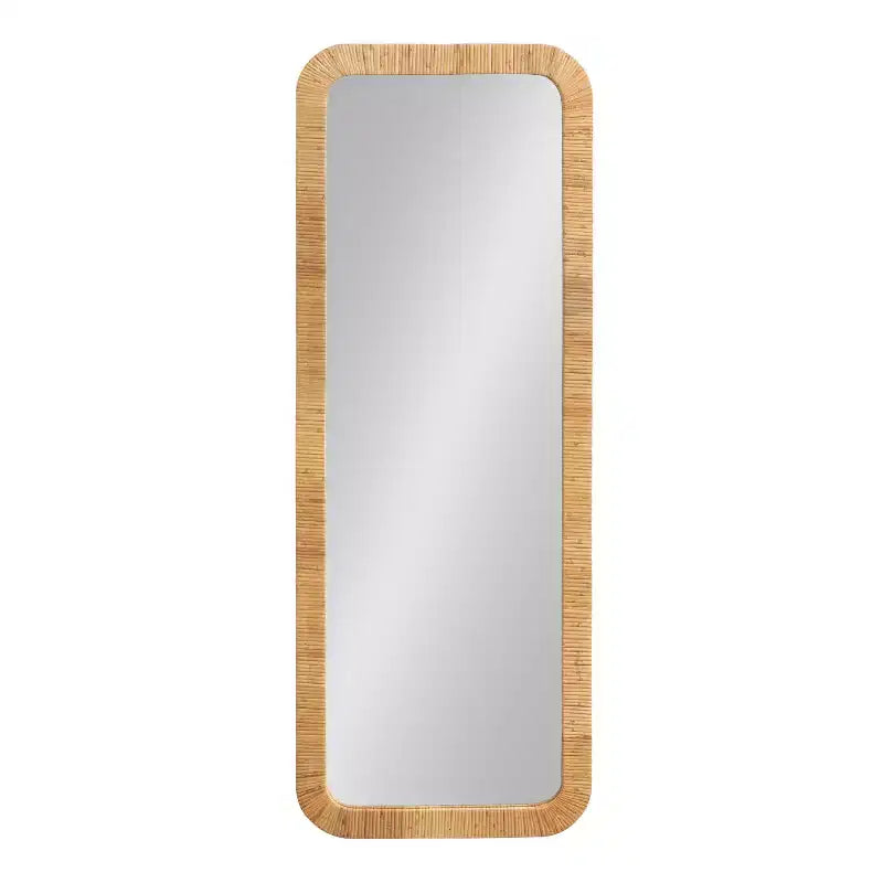 Specchio da parete rettangolare incorniciato Rahfy Kate & Laurel All Things Decor, 45,7x121,9 cm, colore naturale