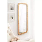 Specchio da parete rettangolare incorniciato Rahfy Kate & Laurel All Things Decor, 45,7x121,9 cm, colore naturale