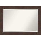 41" x 29" Wildwood Framed Wall Mirror Brown - Amanti Art