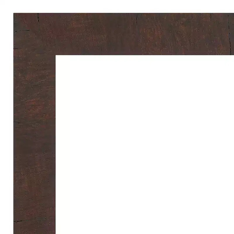 Specchio da parete con cornice Wildwood da 41" x 29" marrone - Amanti Art