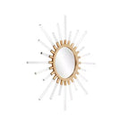 Specchio da parete contemporaneo Howard Elliott 24" Nimbus Sunburst dorato