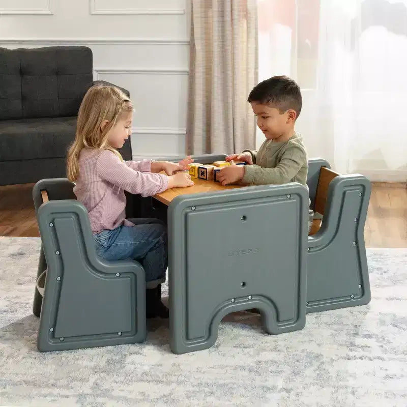 Tavolo e sedie per bambini Step2 Harmony - Grigio salvia
