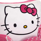 Poltroncina in Peluche di Hello Kitty per Bambini, in Gommapiuma Compressa, Rosa
