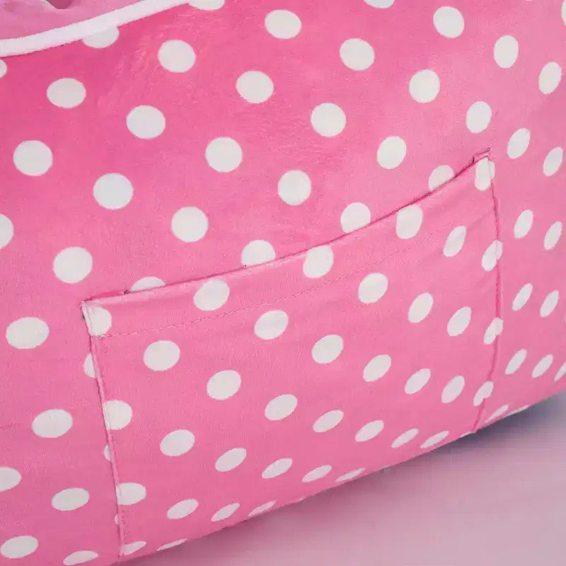 Poltroncina in Peluche di Hello Kitty per Bambini, in Gommapiuma Compressa, Rosa