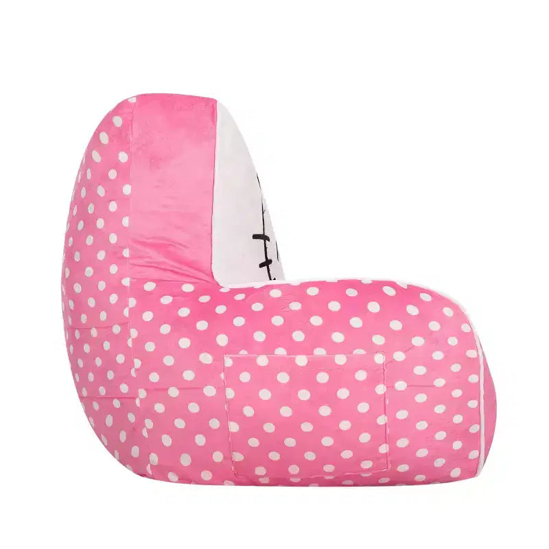 Poltroncina in Peluche di Hello Kitty per Bambini, in Gommapiuma Compressa, Rosa