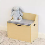 Humble Crew Kids' Jaime Cofanetto portagiochi con cerniera in legno: Telaio in MDF, Componenti in acciaio, Ripiani a scomparti, 1 cassetto, 1 ripiano