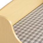 Humble Crew Kids' Jaime Cofanetto portagiochi con cerniera in legno: Telaio in MDF, Componenti in acciaio, Ripiani a scomparti, 1 cassetto, 1 ripiano