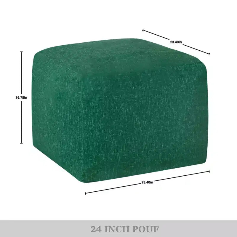 Pouf in velluto ChaletPosh 24 pollici