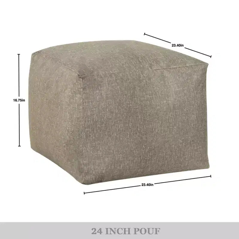 Pouf in velluto ChaletPosh 24 pollici