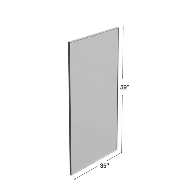 Specchio con cornice ultrasottile in lega di alluminio dorato 150x90x2cm