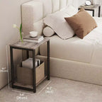 Tavolino d'accento, tavolini da salotto moderni, comodino, tavolini da camera da letto (set da 2)