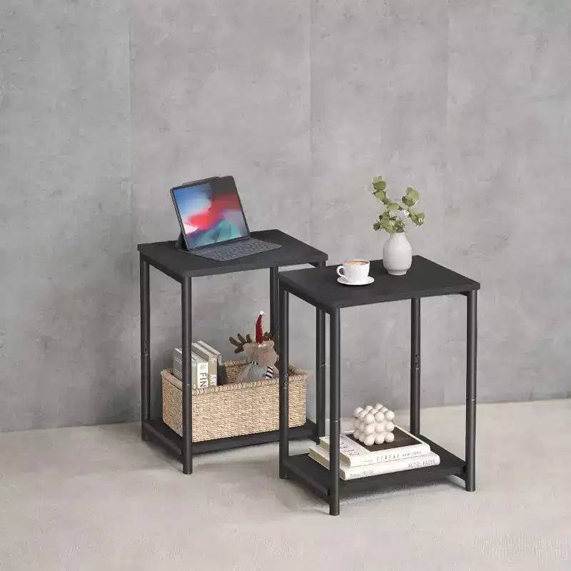 Tavolino d'accento, tavolini da salotto moderni, comodino, tavolini da camera da letto (set da 2)