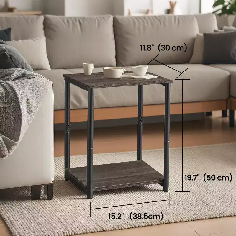 Tavolino d'accento, tavolini da salotto moderni, comodino, tavolini da camera da letto (set da 2)