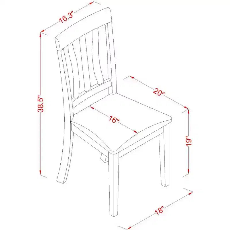 Set da pranzo per cucina con tavolo rettangolare e sedie, stile rovere