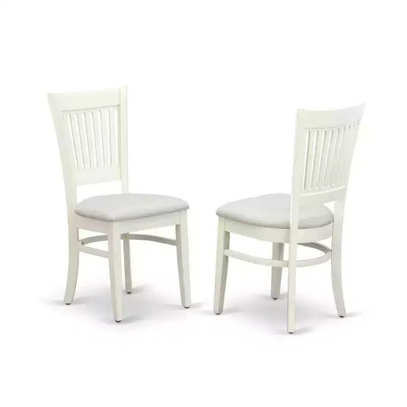 Set da pranzo rotondo da 3 pezzi HomeStock Linen White moderno