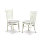 Set da pranzo rotondo da 3 pezzi HomeStock Linen White moderno
