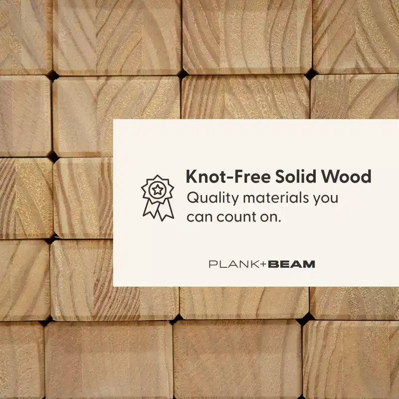 Plank+Beam Set di 4 Sedie Moderne per Sala da Pranzo, Sedie in Legno Massello per Cucina, Ufficio, Soggiorno