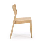 Plank+Beam Set di 4 Sedie Moderne per Sala da Pranzo, Sedie in Legno Massello per Cucina, Ufficio, Soggiorno