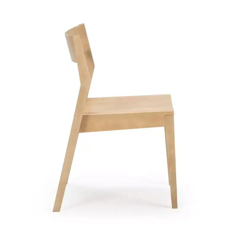 Plank+Beam Set di 4 Sedie Moderne per Sala da Pranzo, Sedie in Legno Massello per Cucina, Ufficio, Soggiorno