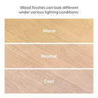 Plank+Beam Set di 4 Sedie Moderne per Sala da Pranzo, Sedie in Legno Massello per Cucina, Ufficio, Soggiorno