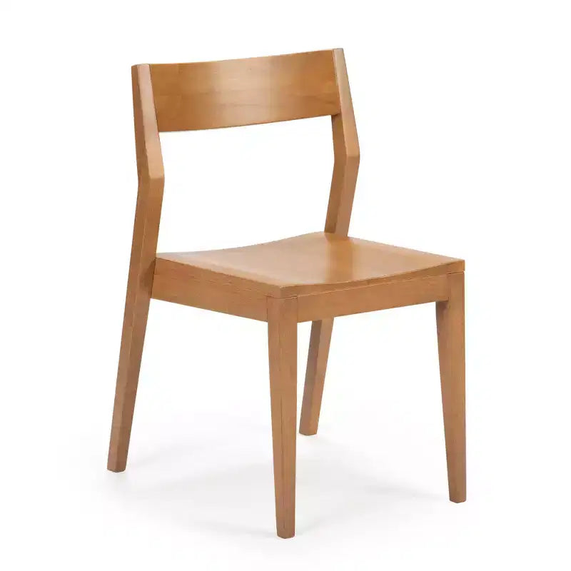Plank+Beam Set di 4 Sedie Moderne per Sala da Pranzo, Sedie in Legno Massello per Cucina, Ufficio, Soggiorno