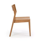 Plank+Beam Set di 4 Sedie Moderne per Sala da Pranzo, Sedie in Legno Massello per Cucina, Ufficio, Soggiorno